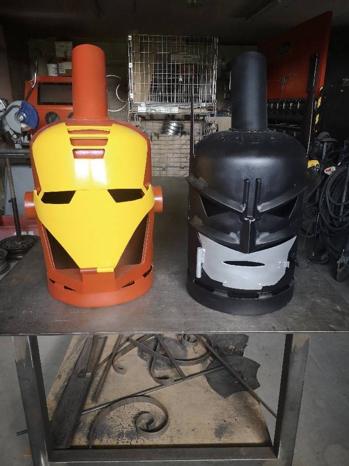 Brasero Iron man et Batman 1
